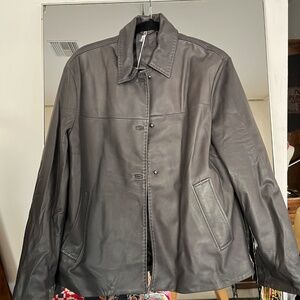 Ghera Studio Grey Leather Jacket